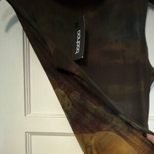Boohoo Artistic Black and Brown Tank Dress Never Worn New With Tags - Stunning!!
